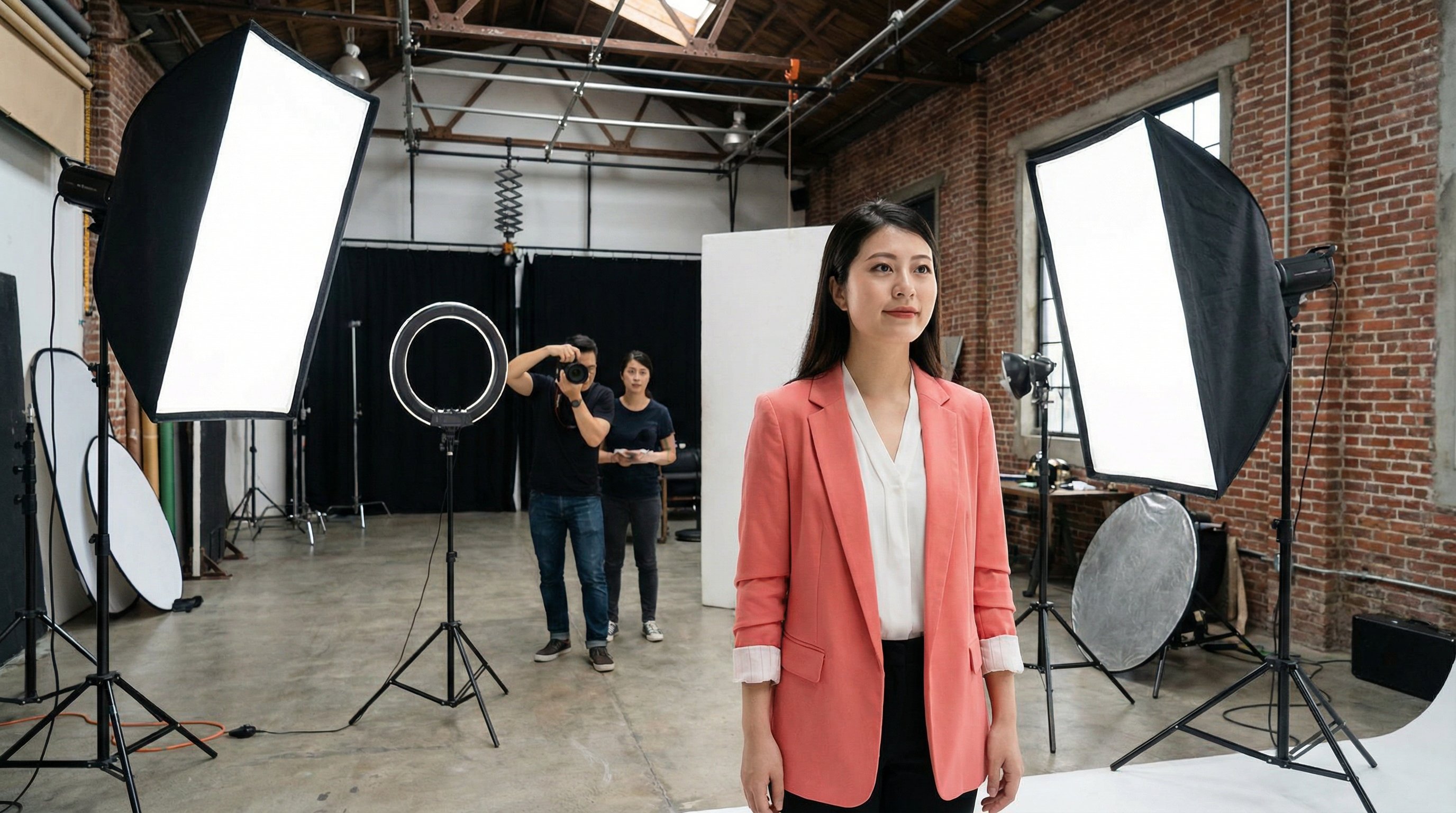 黄色仓库 摄影棚拍摄视频